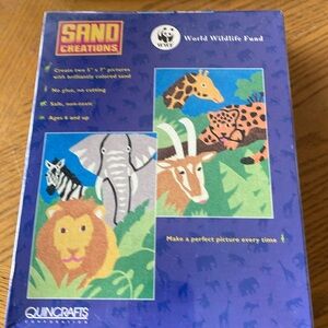 Sand Creations by Quincrafts World Wildlife Fund(Create 2 5” x 7” pictures) NEW